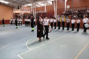  VISITA DE LA BANDA DE GUERRA DEL COLEGIO SAN FRANCISCO DE ASÍS DE LAUTARO